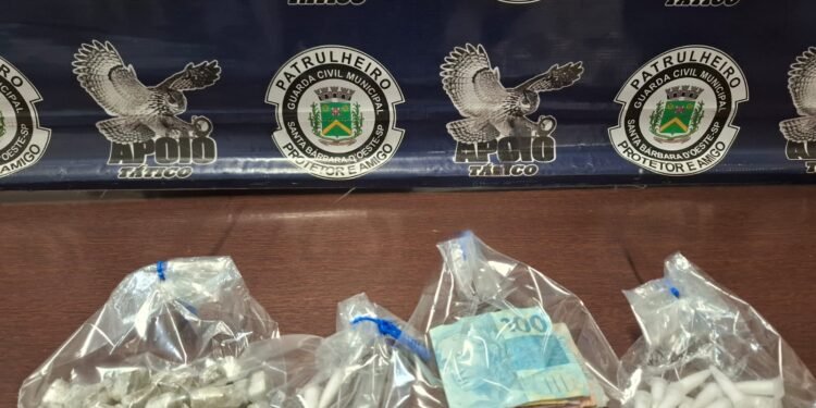 Adolescente com drogas apreendido pela GCM em Santa Bárbara d’Oeste