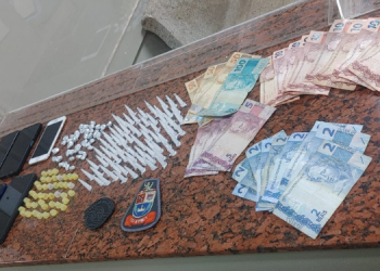 PM prende trio e desarticula ponto de tráfico de drogas em São Pedro (Foto: 10º BPM/I)