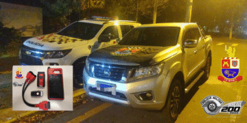 Força Tática prende três por furto de caminhonete em Santa Bárbara d’Oeste (Foto: 19º BPM/I)