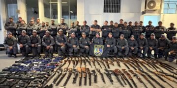 Operação conjunta apreende 183 armas de fogo em Americana (Foto: PMESP)