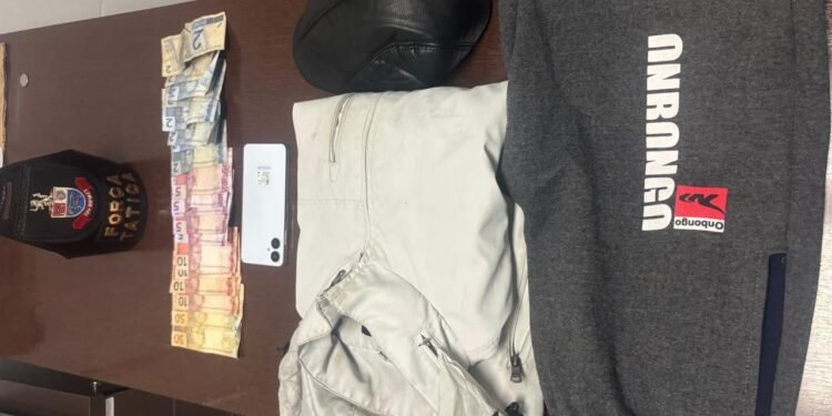 Polícia Militar prende homem em flagrante após roubo a sorveteria em Santa Bárbara d’Oeste.