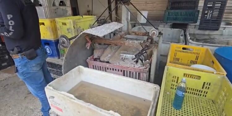 Policiais da DIG Americana apreendem diversas bombonas com substâncias químicas e centenas de garrafas de bebidas adulteradas encontradas em um depósito de bebidas clandestino no bairro Jardim São Sebastião, em Hortolândia.