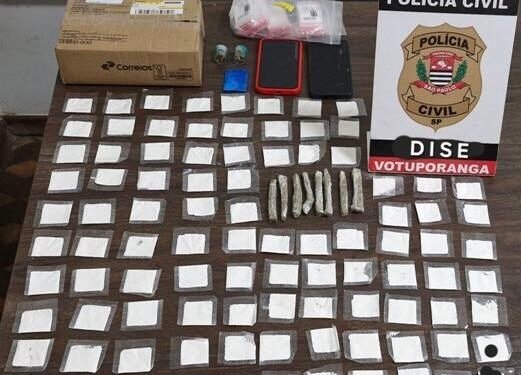 DEIC e DISE de Votuporanga prendem homem por tráfico de drogas em após entrega pelos Correios