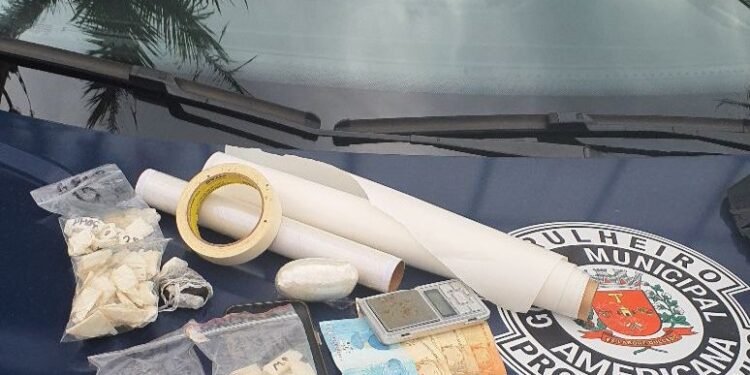 Guarda Municipal detém jovem por tráfico de drogas no Jardim da Paz em Americana