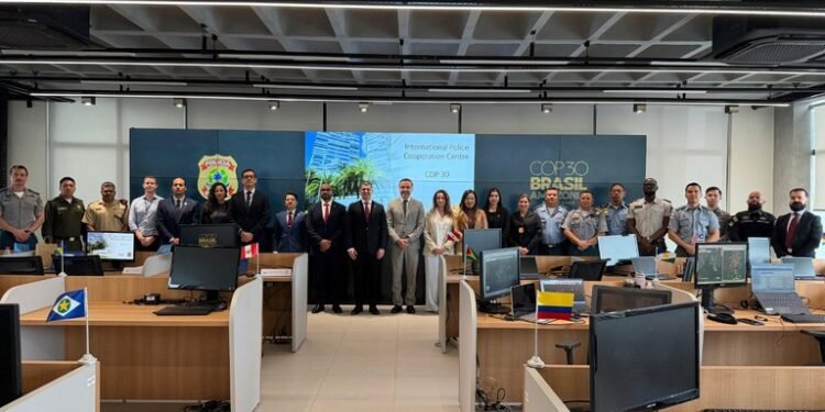 Sede do Centro de Cooperação Policial Internacional da Polícia Federal em Manaus, inaugurado para apoiar a segurança da COP30.