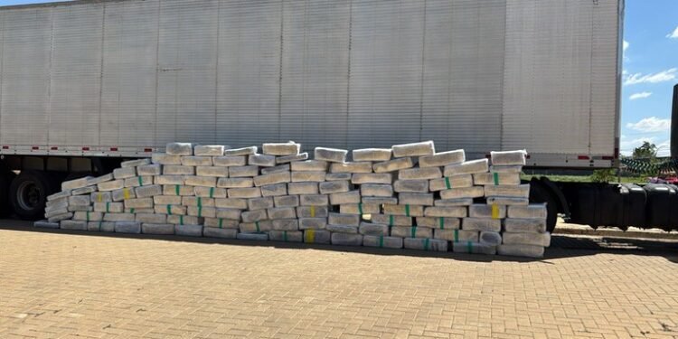 Tor apreende 1,7 tonelada de maconha em Bady Bassit prende e caminhoneiro por tráfico de drogas na BR-153