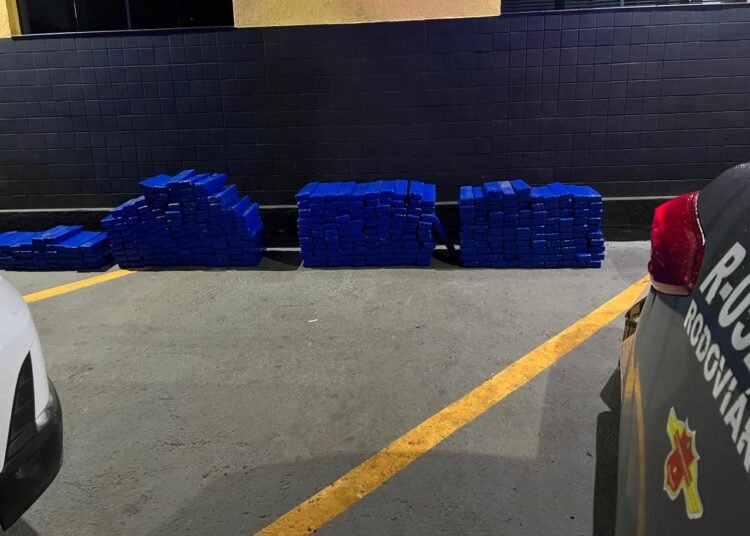 Polícia Militar Rodoviária apreende quase 300 kg de maconha e prende casal na SP-258 em Itapeva
