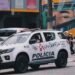 Polícia Militar reforça segurança com viaturas e drones no Autódromo de Interlagos durante o Grande Prêmio de Fórmula 1 em São Paulo.