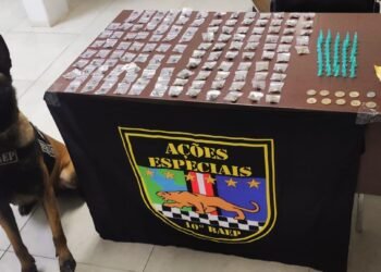 BAEP prende jovem por tráfico de drogas no Jardim das Orquídeas em Santa Bárbara d'Oeste