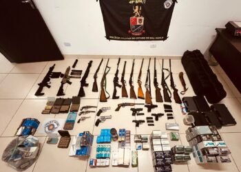 Arsenal de armas é apreendido pela Polícia Militar em área rural de Sumaré