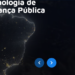 Mapa do Brasil #PraCegoVer com iluminação noturna representando tecnologia avançada e integração de dados na segurança pública com a Muralha Digital Sentry