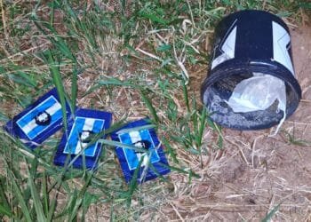 DISE apreende cocaína enterrada em canavial #PraCegoVer imagem mostra material apreendido pela Polícia Civil após ação com apoio de cão farejador em área rural