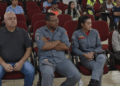 treinamento estadual de prevenção de incêndios florestais #PraCegoVer: autoridades, produtores rurais e equipes de emergência participam de atividade prática de combate ao fogo durante capacitação realizada em Olímpia.