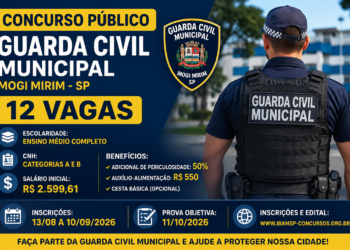 concurso público para Guarda Civil Municipal de Mogi Mirim — #PraCegoVer: imagem relacionada à Guarda Civil Municipal e à abertura de concurso para contratação de novos agentes.