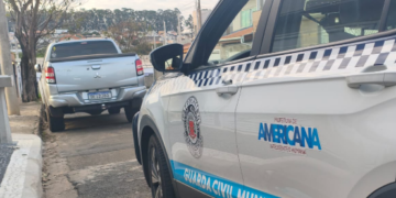 GAMA recupera caminhonete furtada em Limeira — #PraCegoVer: imagem mostra a Mitsubishi L200 Triton localizada pela Guarda Municipal após alerta da Muralha Digital.