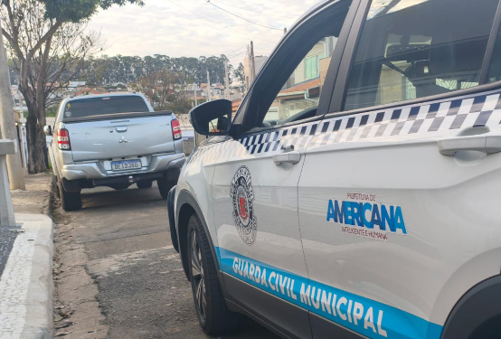 GAMA recupera caminhonete furtada em Limeira — #PraCegoVer: imagem mostra a Mitsubishi L200 Triton localizada pela Guarda Municipal após alerta da Muralha Digital.