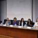 capacitação sobre atendimento às vítimas do tráfico de pessoas — #PraCegoVer: representantes do Ministério Público, órgãos públicos e organismos internacionais participam da abertura de um evento em auditório para discutir estratégias de prevenção, acolhimento e fortalecimento da rede de proteção às vítimas do tráfico de pessoas.