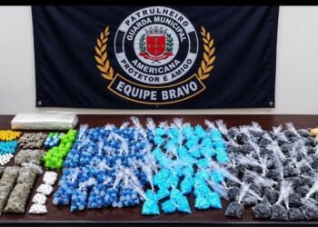 GAMA apreendeu 4.759 porções de drogas e prendeu homem por tráfico em Americana