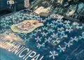 GCM apreende material ilícito em arena esportiva. #PraCegoVer: material apreendido durante ação da Guarda Civil Municipal em área esportiva de Rio Claro.