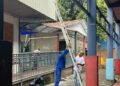 prevenção de temporal em Marília. #PraCegoVer escolas preparadas para acolhimento de famílias