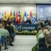 curso internacional de segurança viária com 63 policiais estrangeiros. #PraCegoVer policiais estrangeiros participando do curso