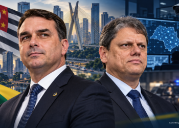Flávio Bolsonaro e Tarcísio têm atuação no endurecimento penal e na segurança de SP