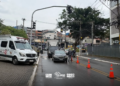 operação cavalo de aço recolhe veículos em barueri #PraCegoVer bloqueio de veículos