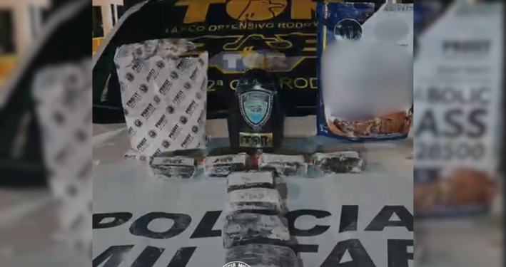 homem com quase 2 kg de droga no Rodoanel. #PraCegoVer
