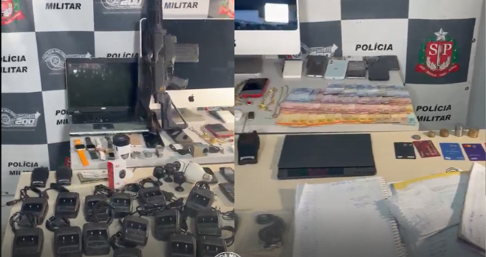 tráfico de drogas em São Paulo. #PraCegoVer policial militar apreende criminoso em operação de tráfico de drogas em São Paulo
