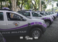 agredir companheira adolescente grávida na zona leste #PraCegoVer foto da equipe PM em ação
