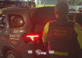 prende homem após tentativa de homicídio em Franco da Rocha #PraCegoVer policial rodoviária